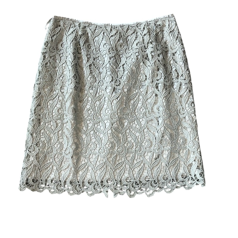 Tahari Gray Formal Suit Lace Sirt Size 8P  NWT - Picture 5 of 16